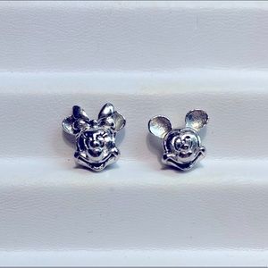 PANDORA DISNEY Sterling Silver Mickey & Minnie Mouse Charms - 925